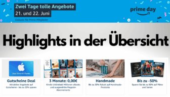 Collage der Highlights vom Amazon Prime Day