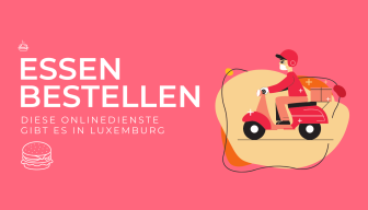 Bild von Lieferfahrer auf einem Roller