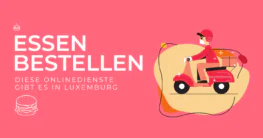 Bild von Lieferfahrer auf einem Roller